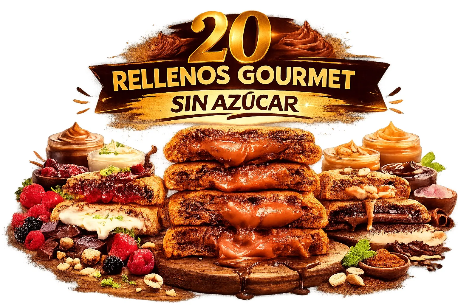 20 RELLENOS GOURMET SIN AZÚCAR